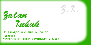 zalan kukuk business card